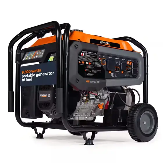 Generac 12500/9500-Watt Tri-Fuel Portable Generator… — Photo 1