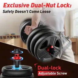 Adjustable Dumbbell Set 20/35/45/55/70/90 lbs,… — Photo 3