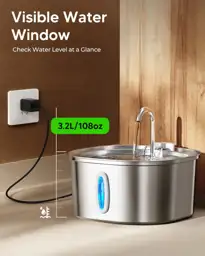 PEKTACO Cat Water Fountain, 3.2L/108oz… — Photo 3