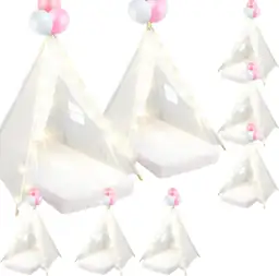 8 Pack Kids Teepee Tents… — Photo 1