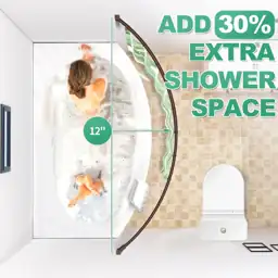 Curved Shower Curtain Rod For… — Photo 2