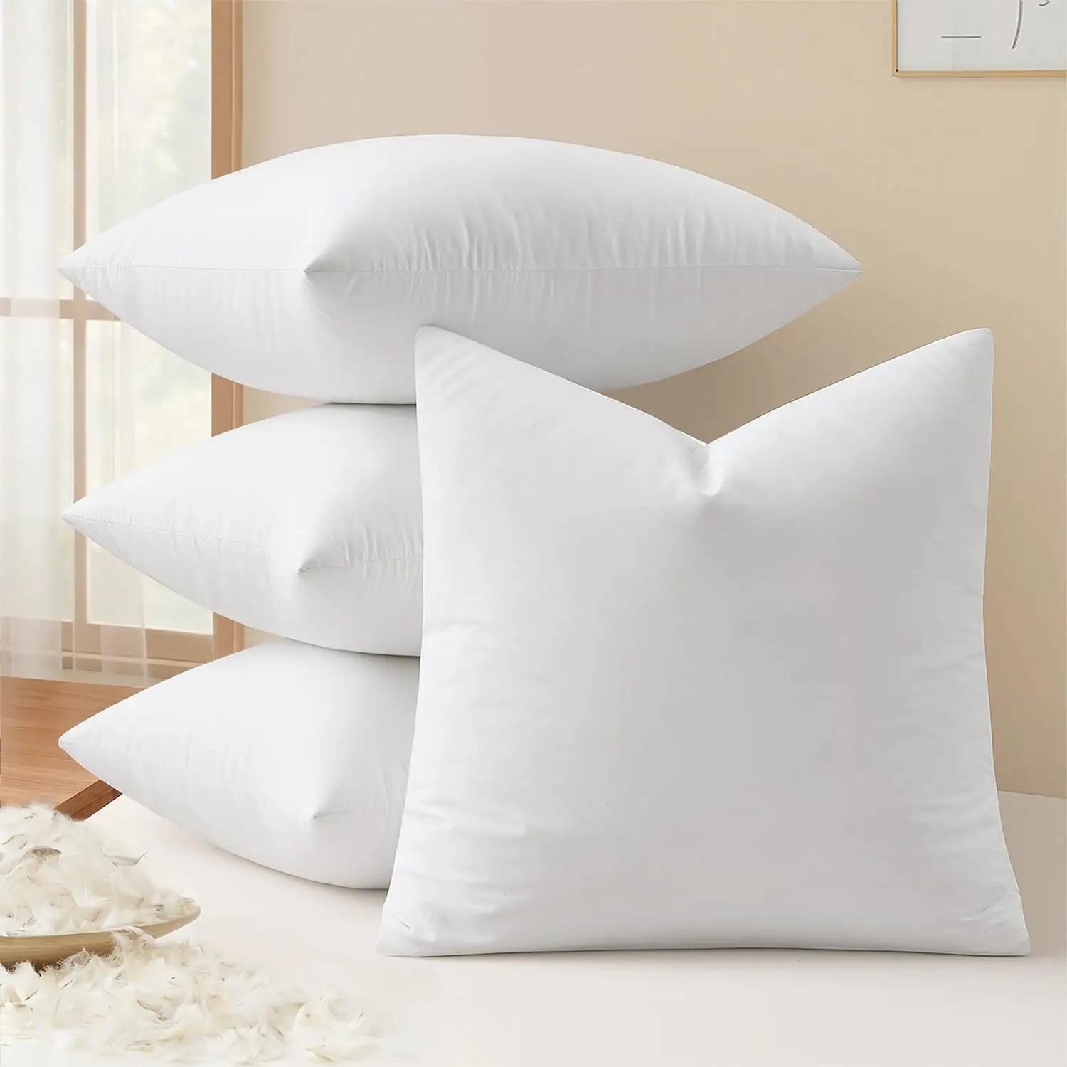 MIULEE 24x24 Euro Pillow Inserts,… — Photo 1