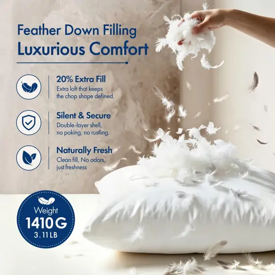 MIULEE 24x24 Euro Pillow Inserts,… — Photo 2