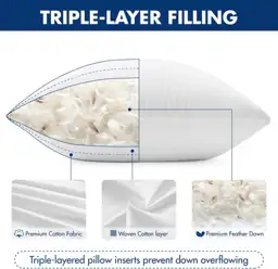 MIULEE 24x24 Euro Pillow Inserts,… — Photo 3