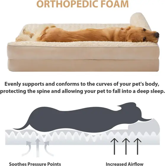 BFPETHOME Orthopedic Washable Dog Bed,… — Photo 3