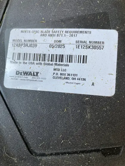 DeWalt DW12ABP3RJ039 21 in. 196… — Photo 7