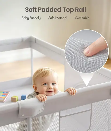 Fodoss Baby Playpen, 47 47in… — Photo 3