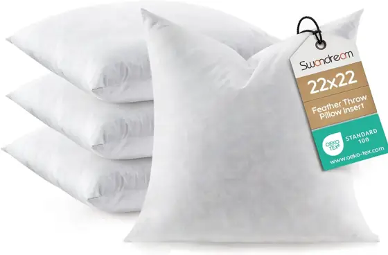 Feather Throw Pillow Inserts Set… — Photo 1