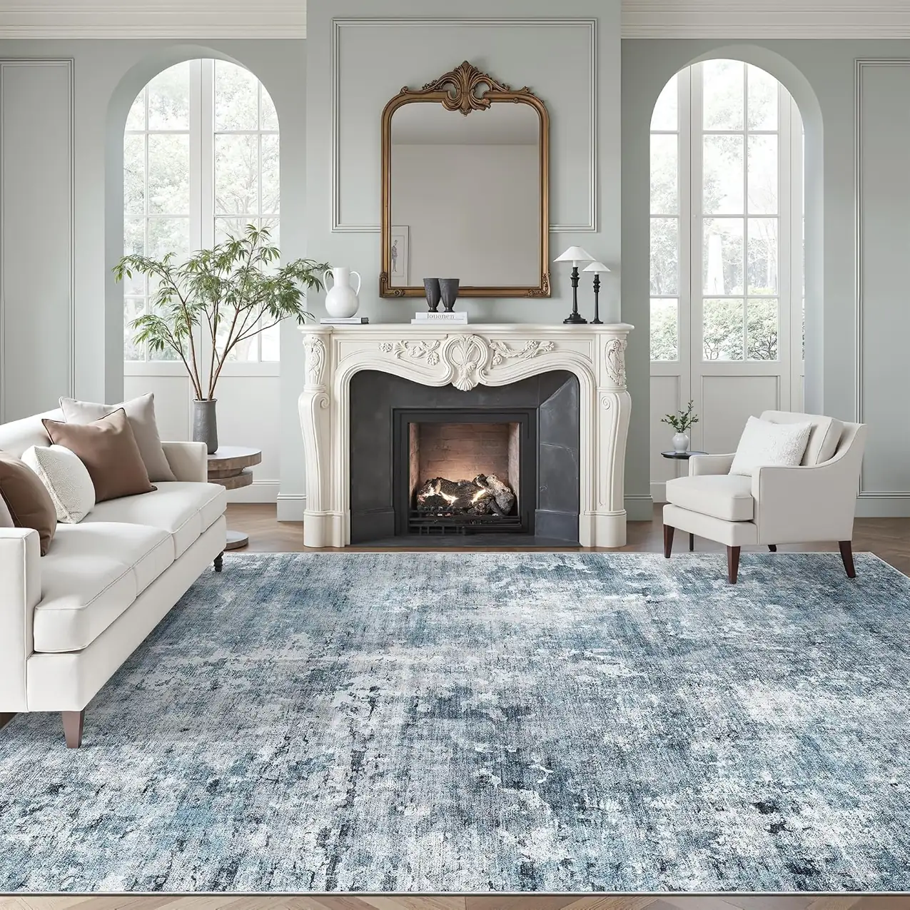 Soalmost Abstract Rug 8x10 Large… — Photo 1