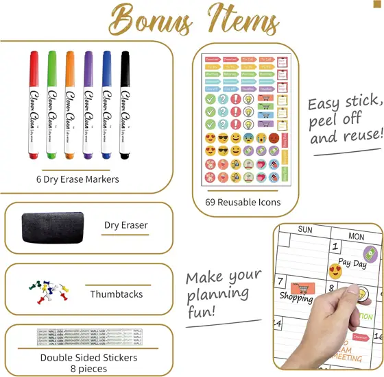 Dry Erase Wall Calendar 24x36… — Photo 3