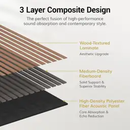 TONOR Wood Slatwall Panels, 4… — Photo 3