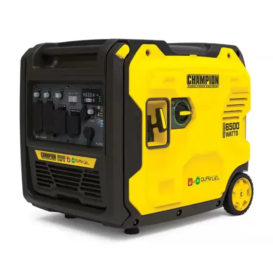 6500-Watt Dual-Fuel Recoil-Start Inverter Portable… — Photo 1