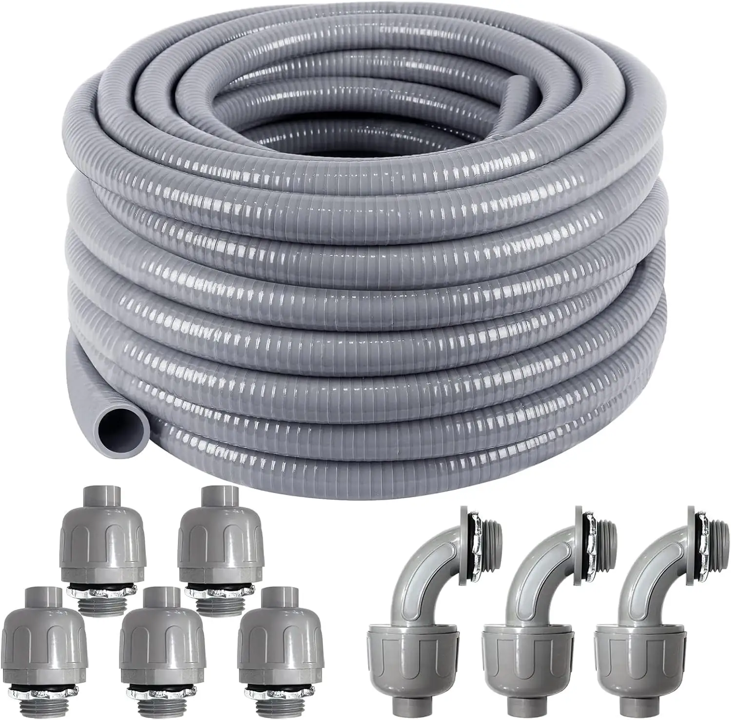 1inch 50ft Electrical Conduit Kit,Liquid-Tight… — Photo 1