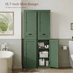 TEENFON Tall Bathroom Cabinet, 2… — Photo 3