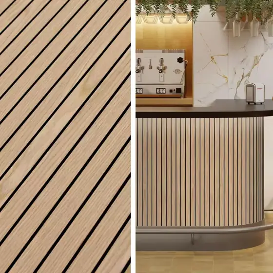 Natural Oak Slat Acoustic Panels… — Photo 2