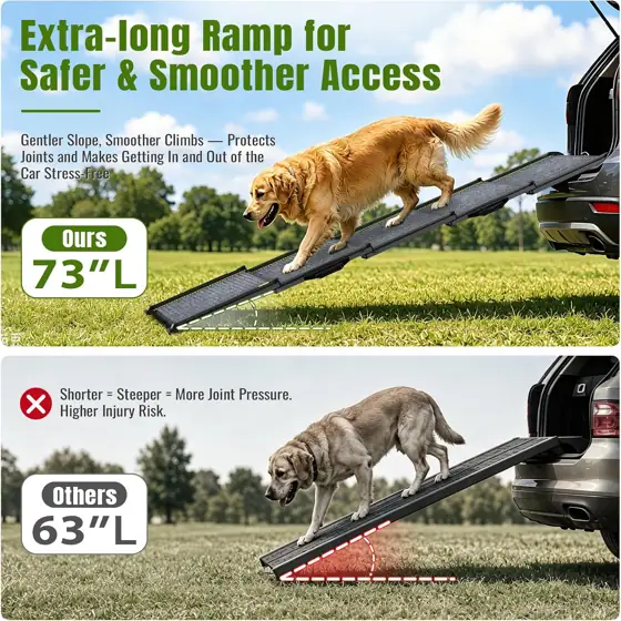 Dog Ramp for Car 73"… — Photo 3