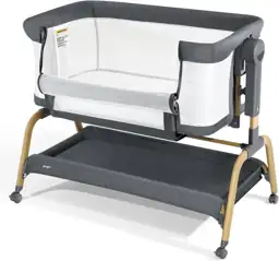 Jimglo 3-in-1 Baby Bassinet, Bedside… — Photo 1