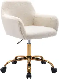 KCC Faux Fur Office Chair,… — Photo 1
