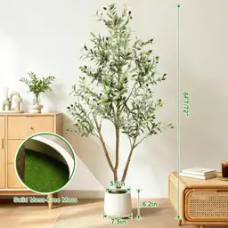 6FT Artificial Olive Tree with… — Photo 2