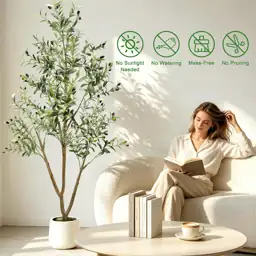 6FT Artificial Olive Tree with… — Photo 3