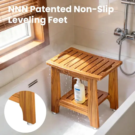 NNN 18" Standard Teak Shower… — Photo 3