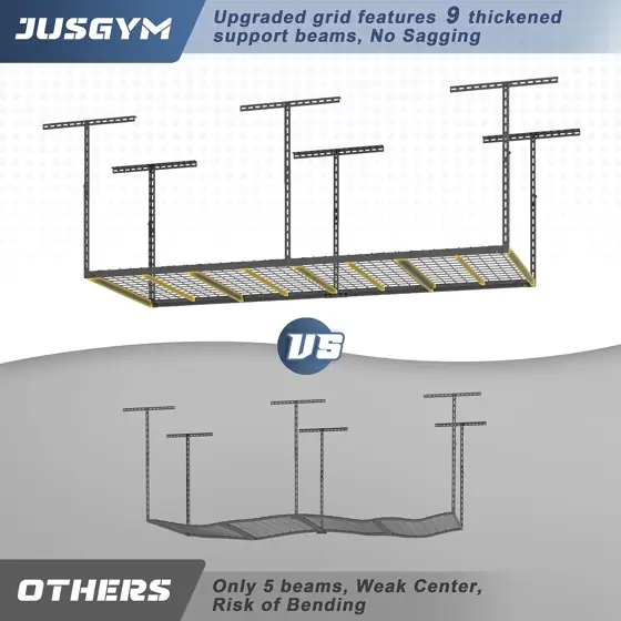 3X8FT Overhead Garage Storage Rack… — Photo 3