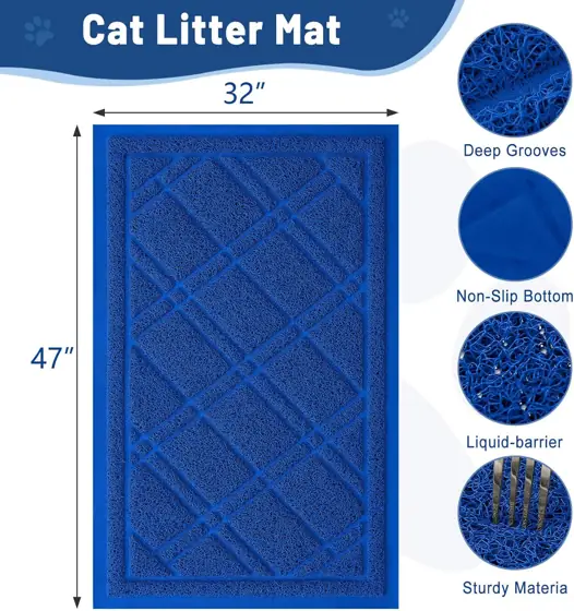 Smiry Cat Litter Box Mat… — Photo 3