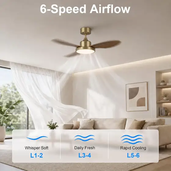 GREENEVER 42" Ceiling Fan with… — Photo 3
