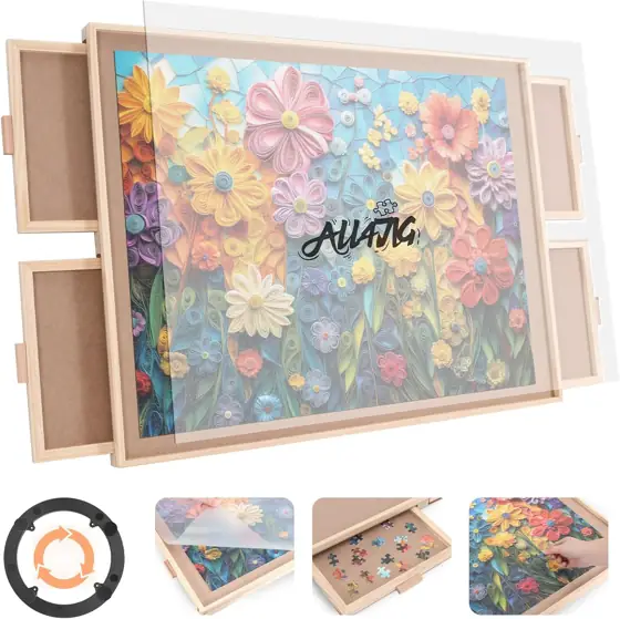 ALL4JIG 1000-Piece Rotating Puzzle Board… — Photo 1