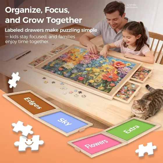 ALL4JIG 1000-Piece Rotating Puzzle Board… — Photo 3