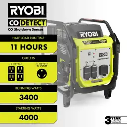4000-Watt Recoil Start Gasoline Powered… — Photo 2