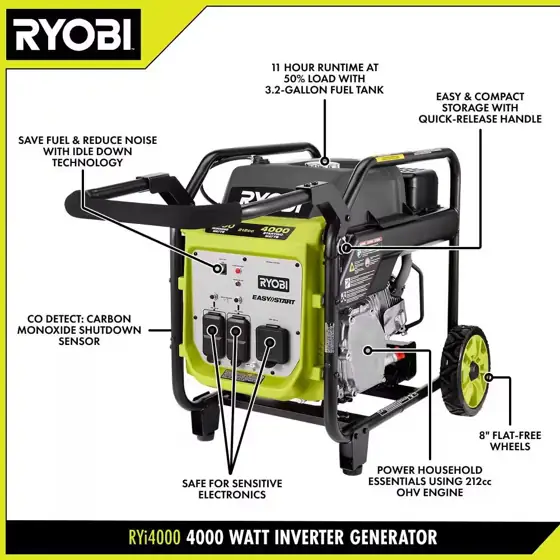 4000-Watt Recoil Start Gasoline Powered… — Photo 3