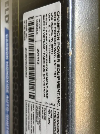 11,500/9,200-Watt Tri-Fuel Portable Generator with… — Photo 5
