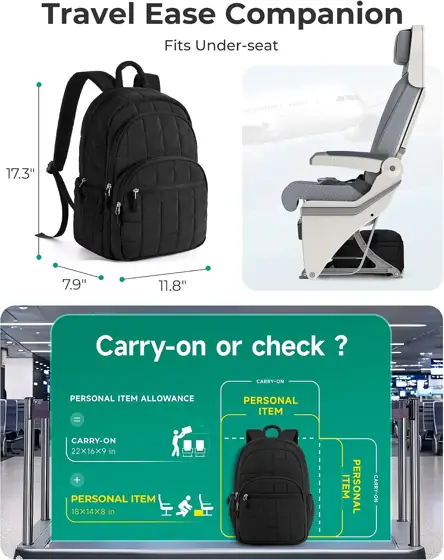 BAGSMART Travel Backpack for Women,… — Photo 2