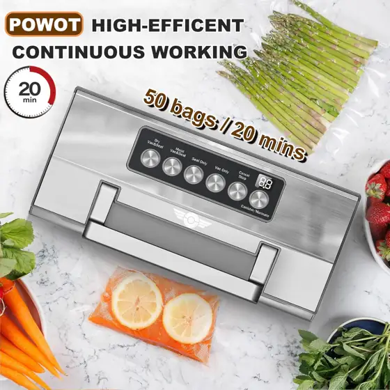 POWOT Precision Vacuum Sealer, Fully… — Photo 3