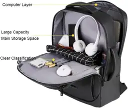 Laptop Backpack, Anti-Theft Business USB… — Photo 3