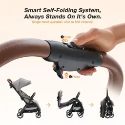 Auto-Fold Lightweight Travel Stroller for… — Photo 2