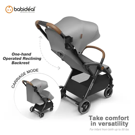 Auto-Fold Lightweight Travel Stroller for… — Photo 3