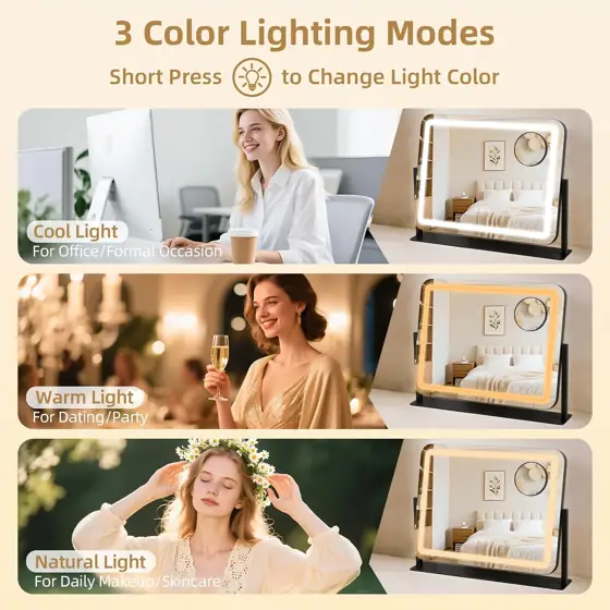 Vanity Mirror with Lights 22x17,… — Photo 2