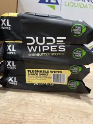 DUDE Flushable Wipes, Extra Large… — Photo 5