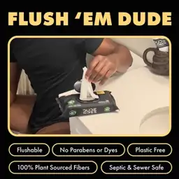 DUDE Flushable Wipes, Extra Large… — Photo 3