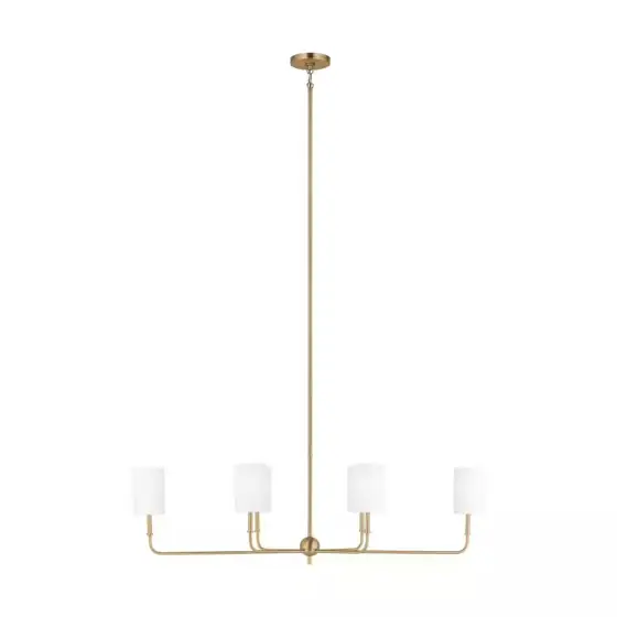 Foxdale 6-Light Satin Brass Linear… — Photo 1