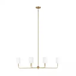 Foxdale 6-Light Satin Brass Linear… — Photo 1