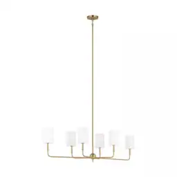 Foxdale 6-Light Satin Brass Linear… — Photo 2