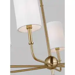 Foxdale 6-Light Satin Brass Linear… — Photo 3