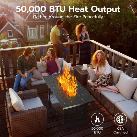 43 in. 50,000 BTU Black… — Photo 2