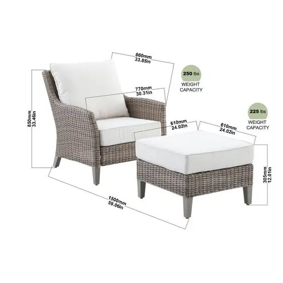 Holly Cove Wicker 2-Piece Outdoor… — Photo 2