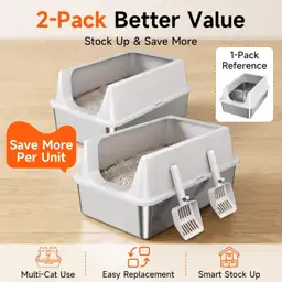 2 Pack XL Stainless Steel… — Photo 3