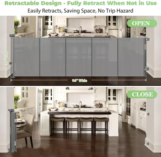 96 Inch Wide Reinforced Retractable… — Photo 3