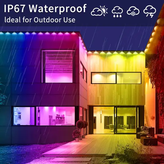 Yocrostar 300ft Outdoor RGB Eaves… — Photo 4